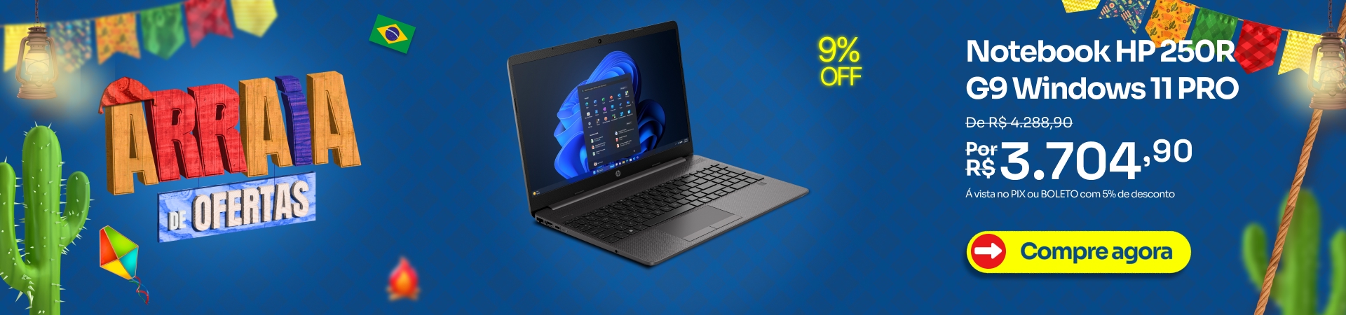 Banner Desk - Notebook HP